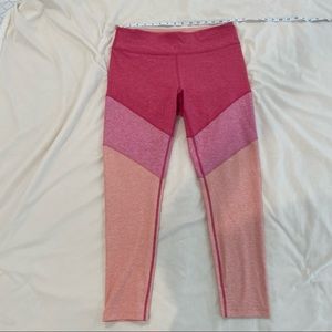 Outdoor Voices Flamingo Pink Color Block leggings